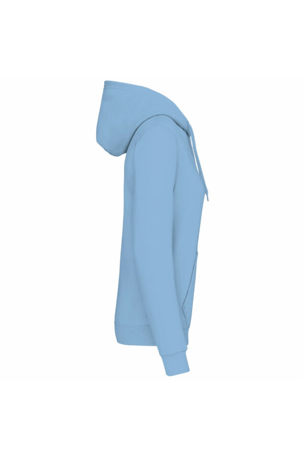 Sweat-shirt capuche femme sky blue – Image 3
