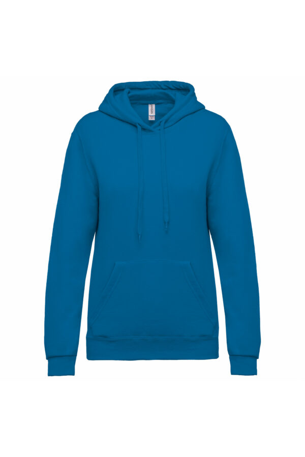Sweat-shirt capuche femme tropical blue