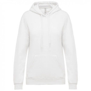 Sweat-shirt capuche femme white