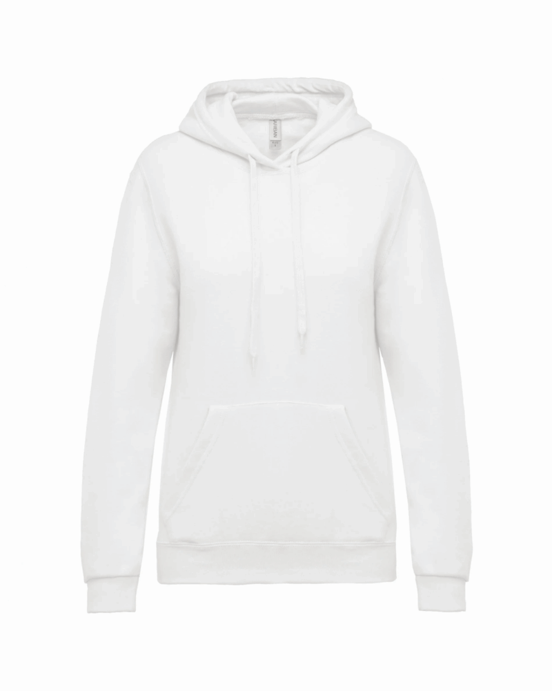 Sweat-shirt capuche femme white