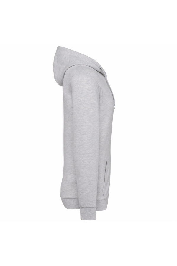 Sweat-shirt zippé capuche unisexe ash heather – Image 3