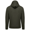 Sweat shirt zippé capuche unisexe dark khaki dos