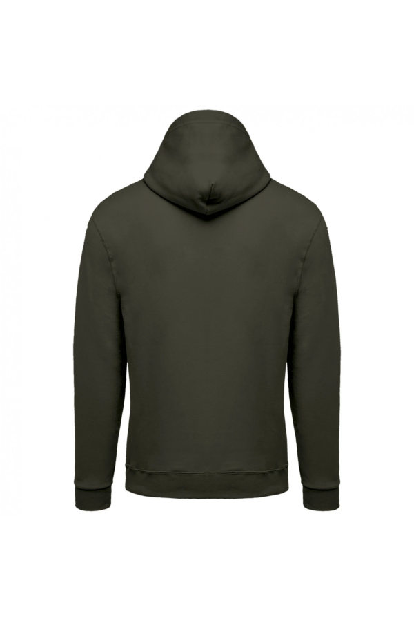 Sweat-shirt zippé capuche unisexe dark khaki – Image 2