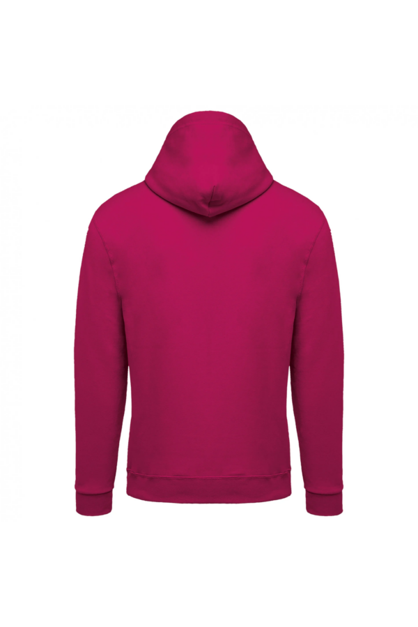 Sweat-shirt zippé capuche unisexe fuchsia – Image 2