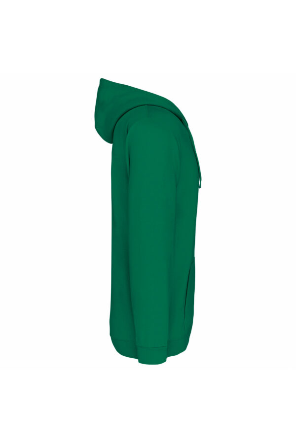 Sweat-shirt zippé capuche unisexe kelly green – Image 3