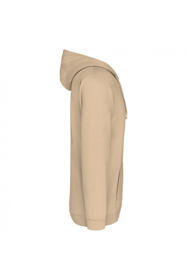 Sweat-shirt zippé capuche unisexe light sand – Image 3