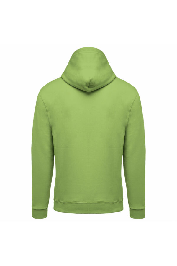 Sweat-shirt zippé capuche unisexe lime – Image 2