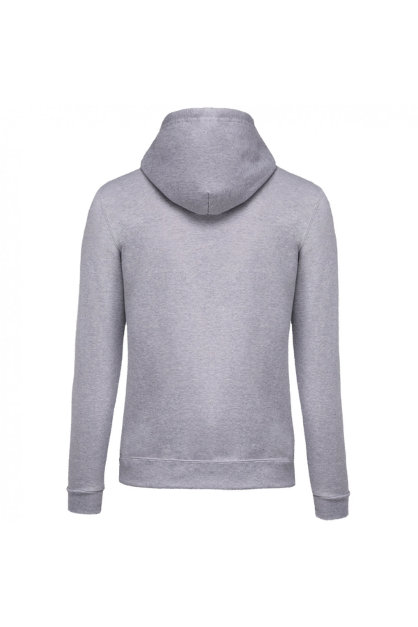 Sweat-shirt zippé capuche unisexe oxford grey – Image 2