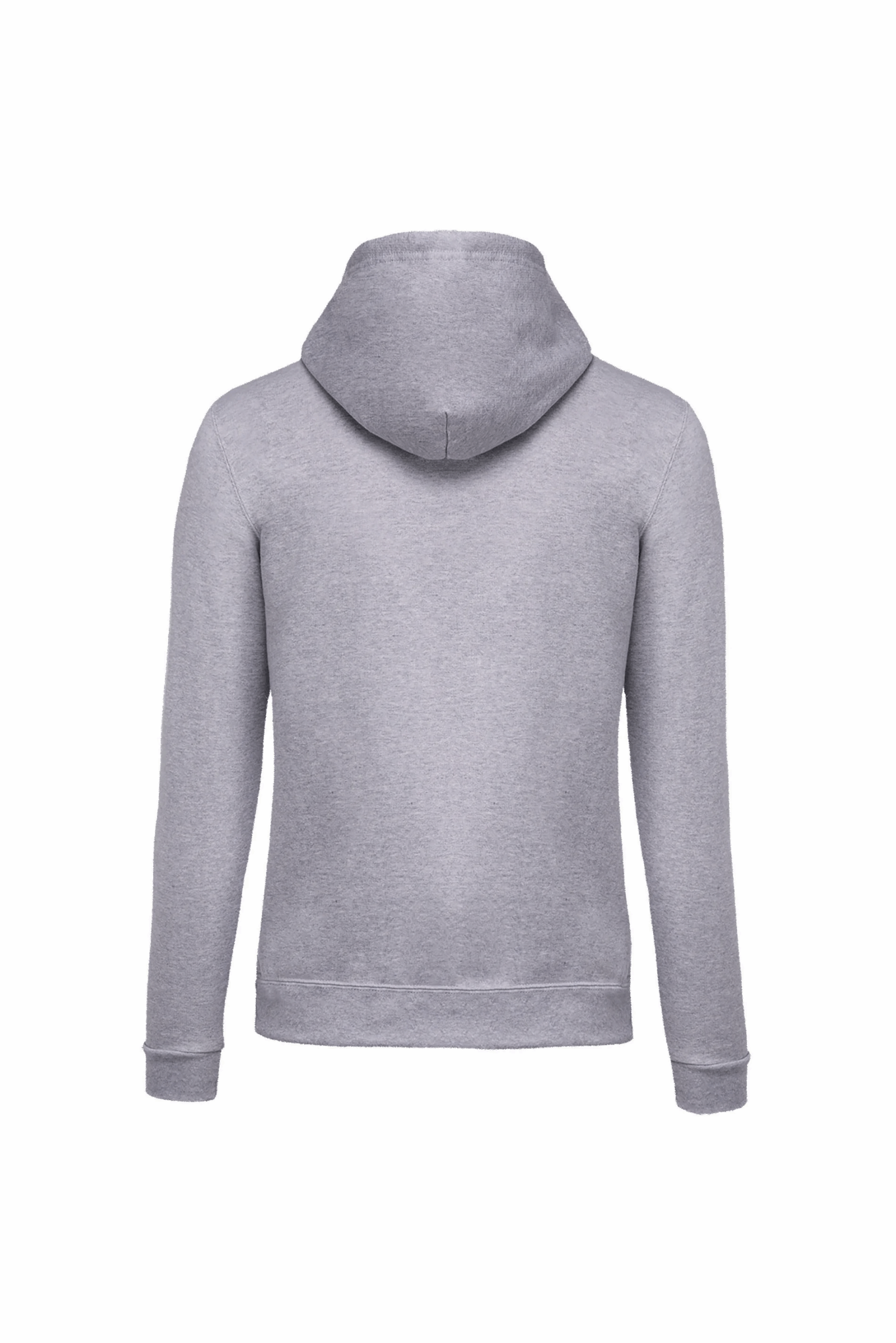Sweat shirt zippé capuche unisexe oxford grey dos