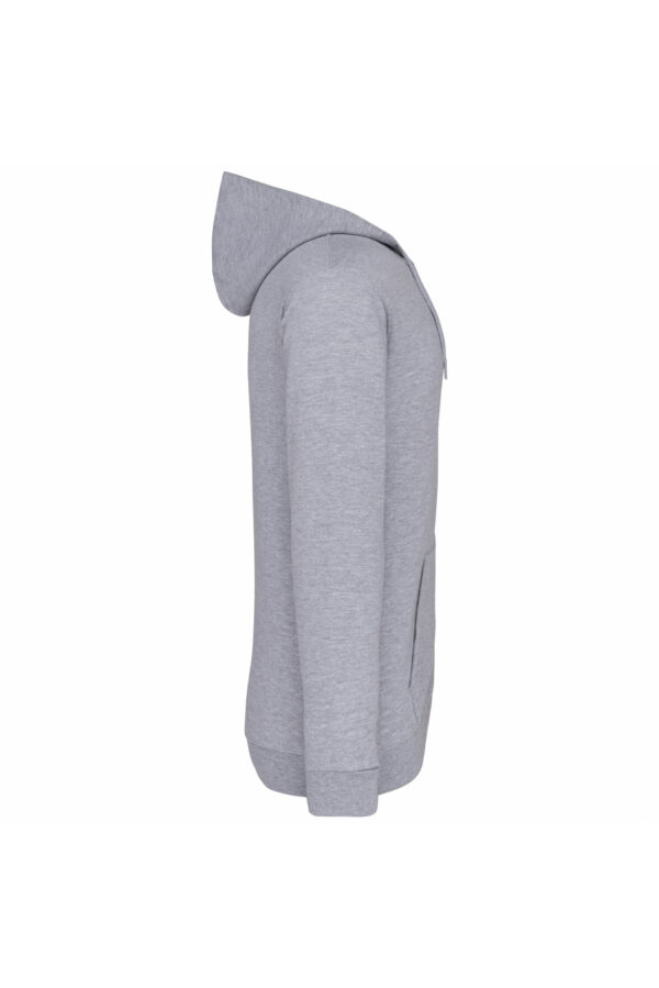 Sweat-shirt zippé capuche unisexe oxford grey – Image 3