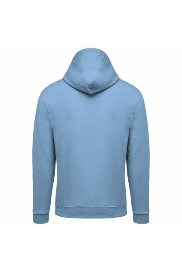 Sweat-shirt zippé capuche unisexe sky blue – Image 2