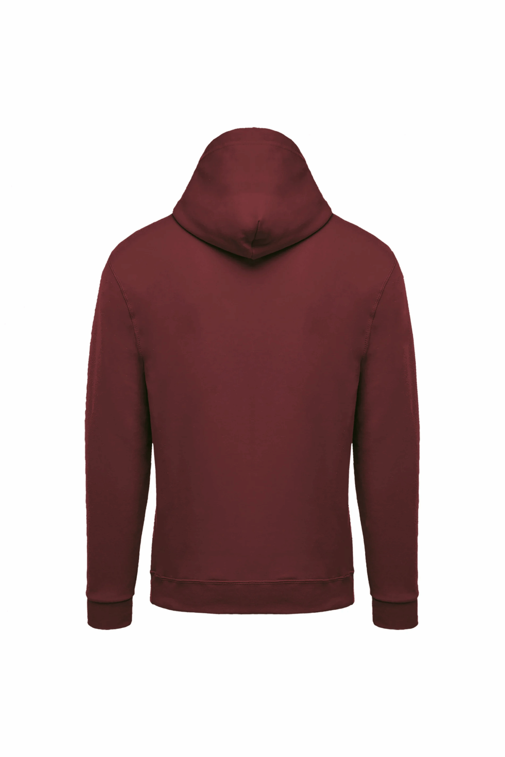 Sweat shirt zippé capuche unisexe wine dos
