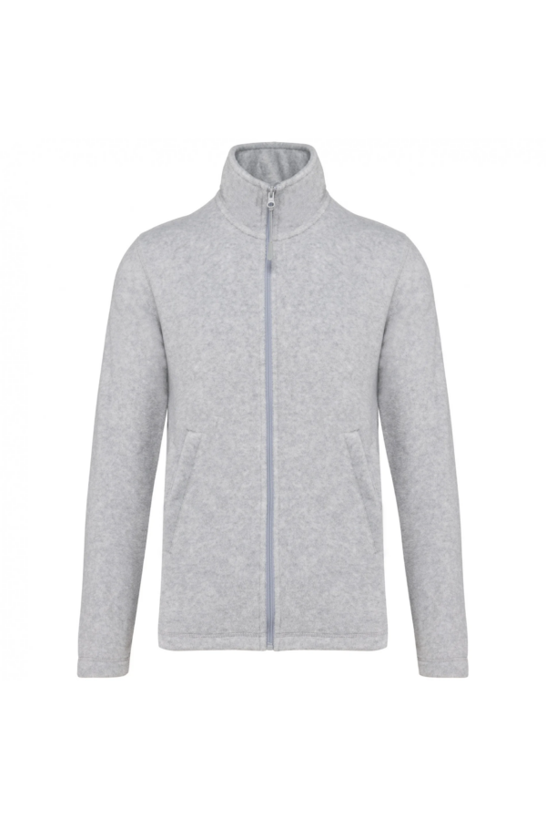Veste micropolaire zippée homme ash heather