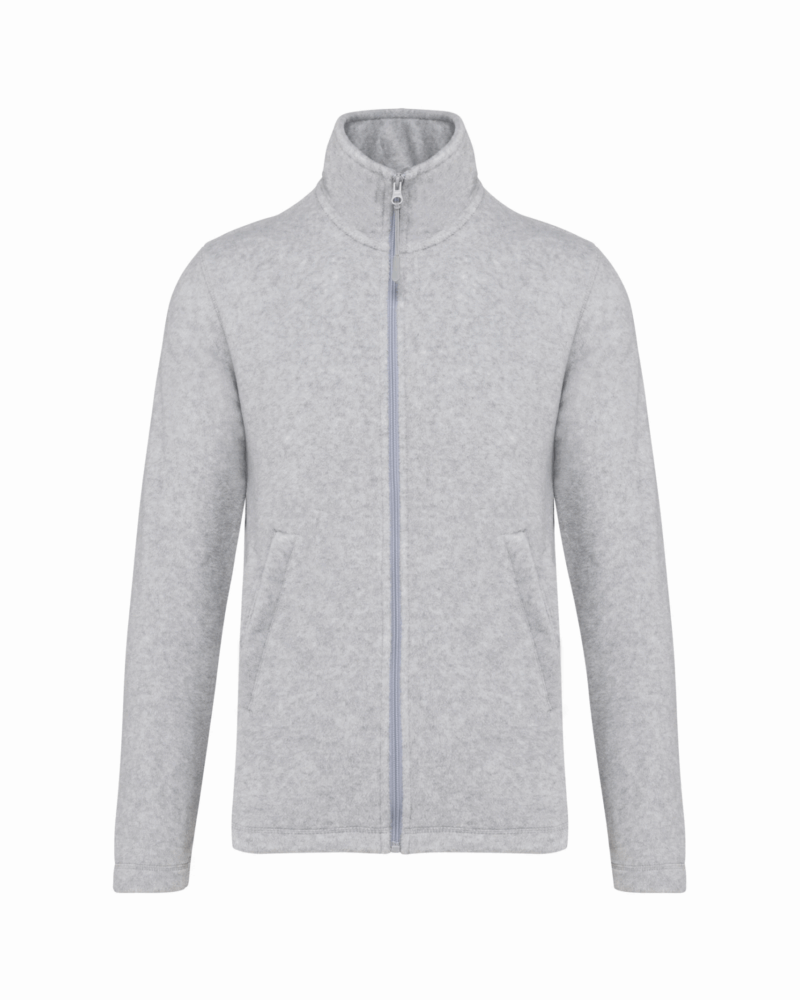 Veste micropolaire zippée homme ash heather