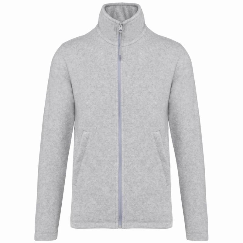 Veste micropolaire zippée homme ash heather