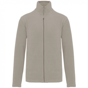 Veste micropolaire zippée homme beige
