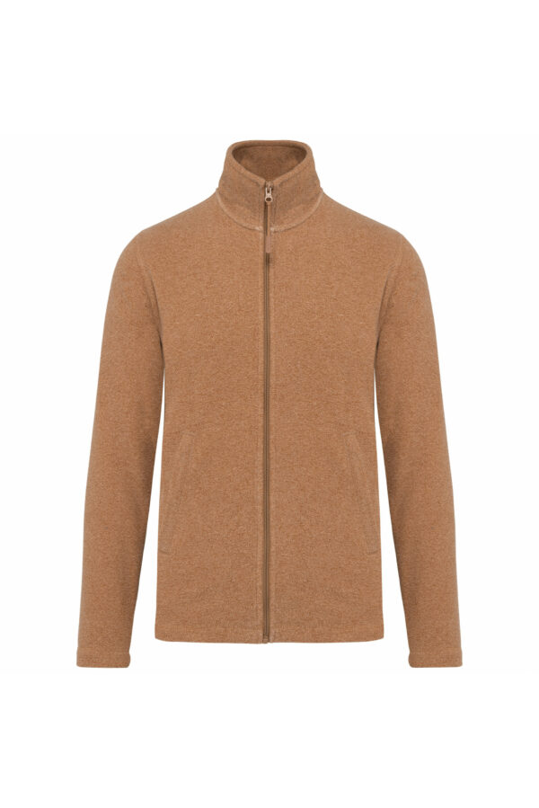 Veste micropolaire zippée homme camel heather