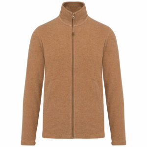 Veste micropolaire zippée homme camel heather