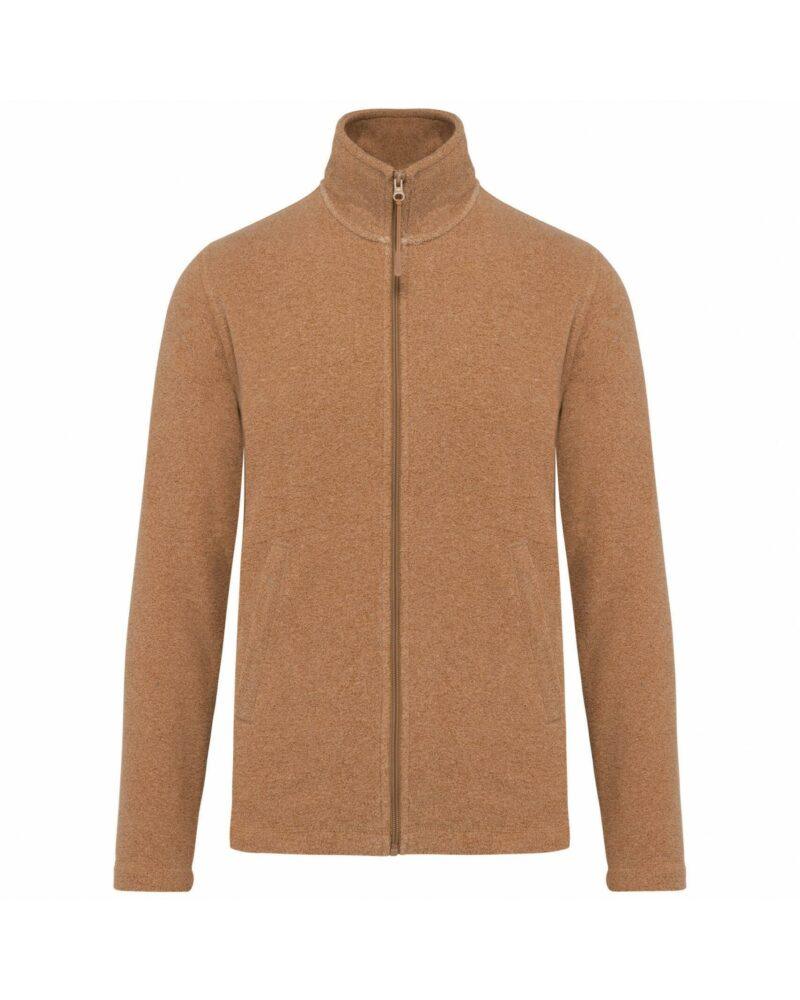 Veste micropolaire zippée homme camel heather