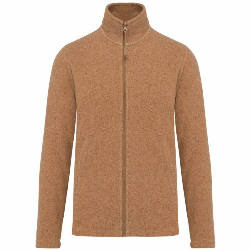 Veste micropolaire zippée homme camel heather