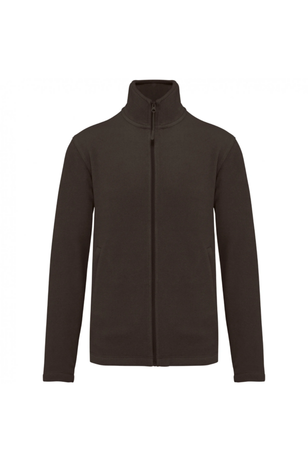 Veste micropolaire zippée homme chocolate