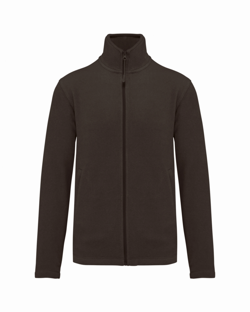 Veste micropolaire zippée homme chocolate