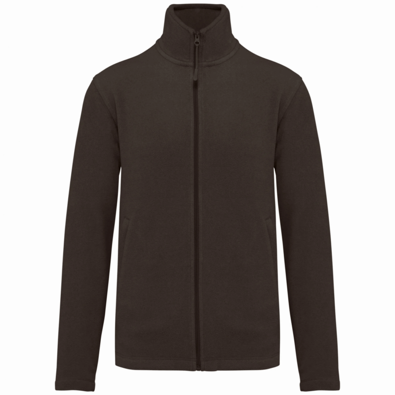 Veste micropolaire zippée homme chocolate