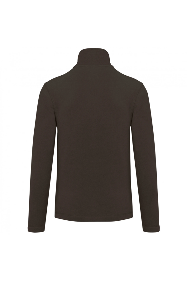 Veste micropolaire zippée homme chocolate – Image 2