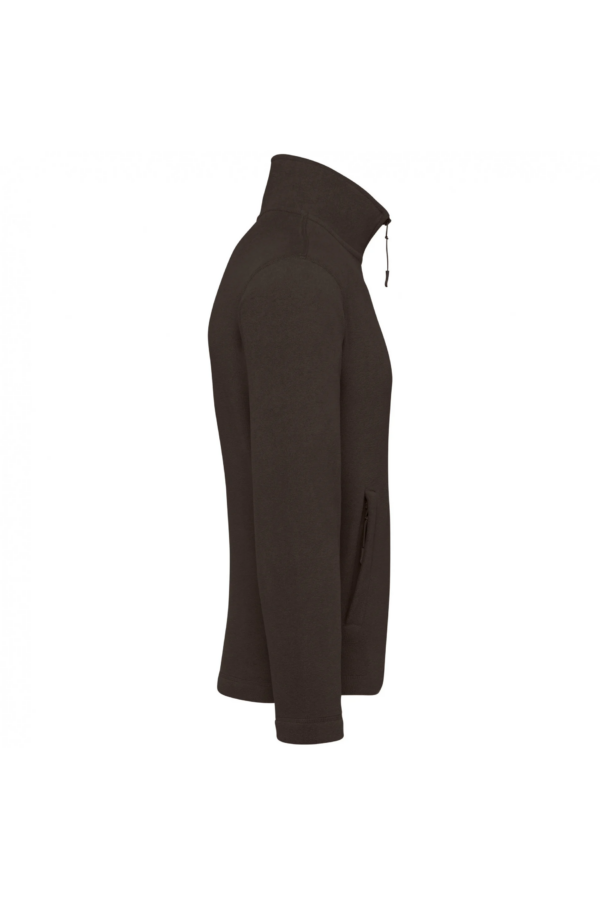 Veste micropolaire zippée homme chocolate – Image 3