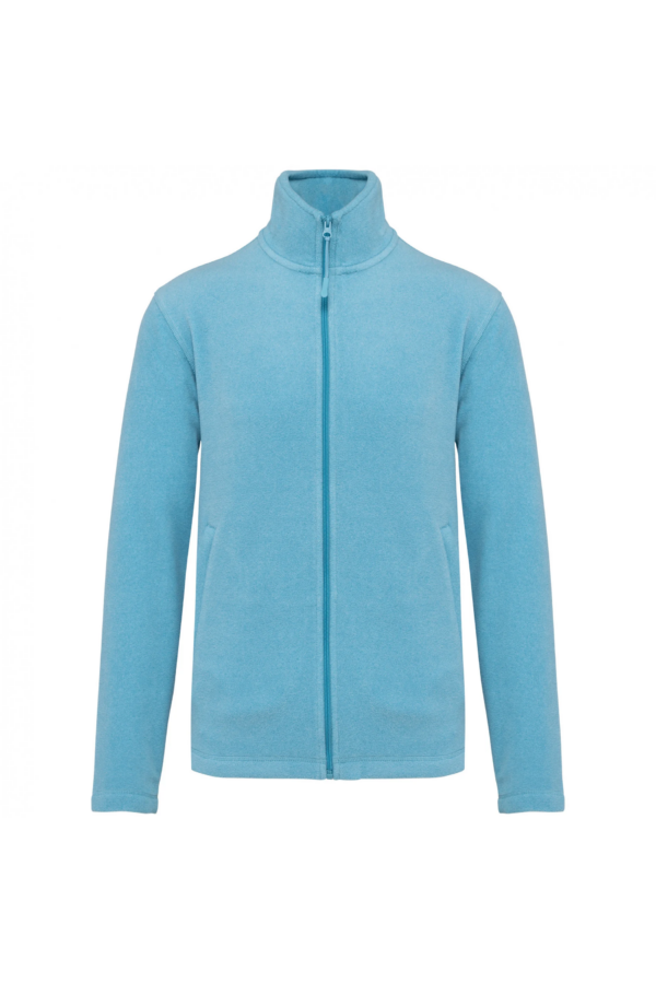 Veste micropolaire zippée homme cloudy blue heather