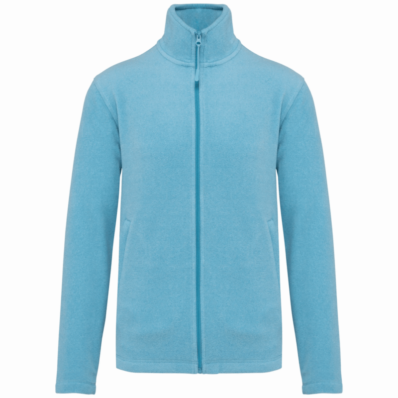 Veste micropolaire zippée homme cloudy blue heather