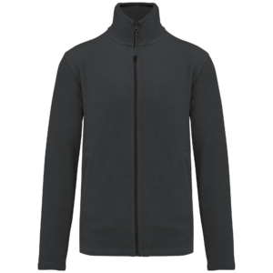 Veste micropolaire zippée homme dark grey