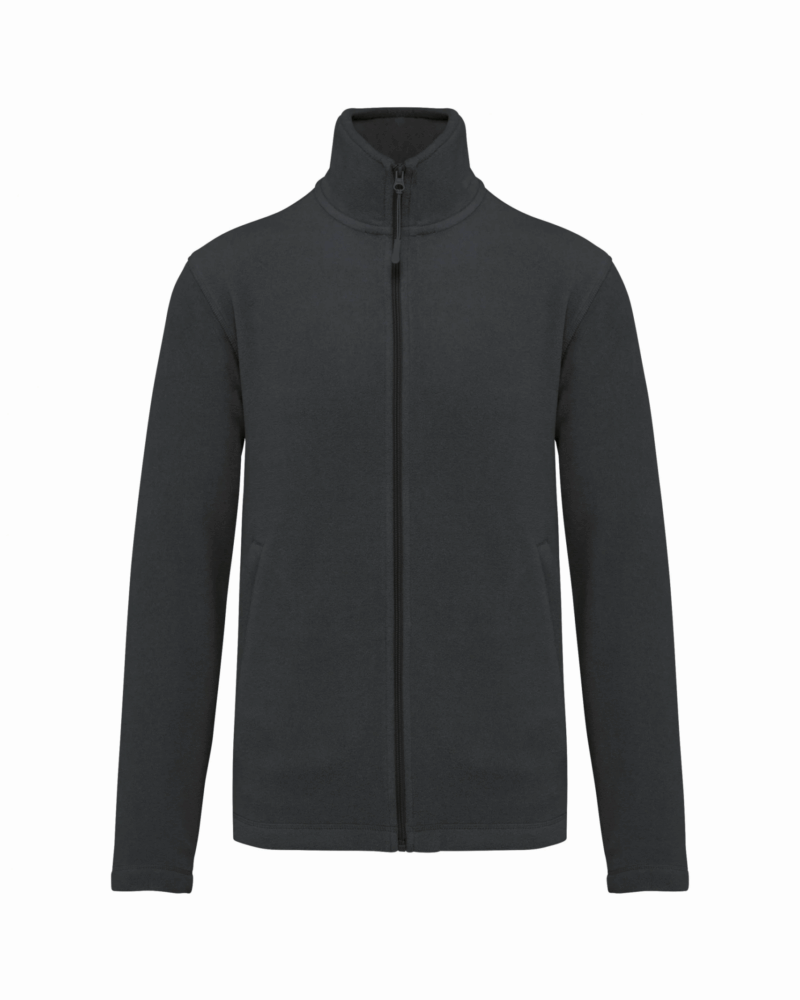 Veste micropolaire zippée homme dark grey