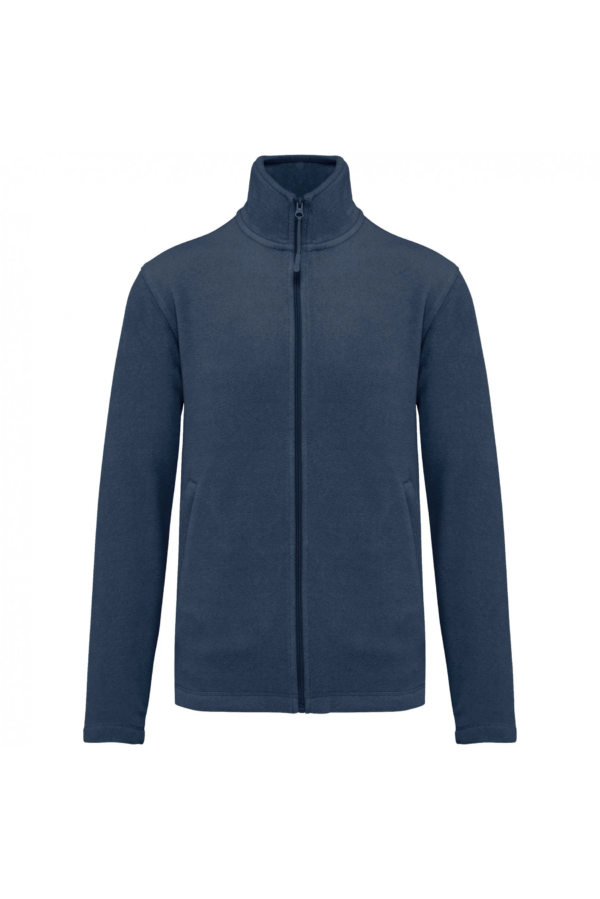 Veste micropolaire zippée homme deep blue