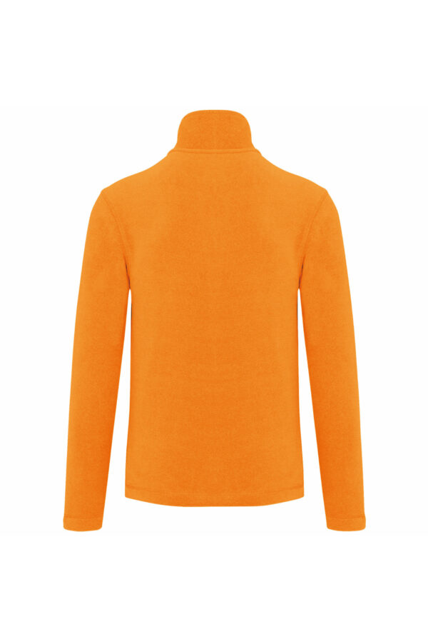 Veste micropolaire zippée homme fluorescent orange – Image 2