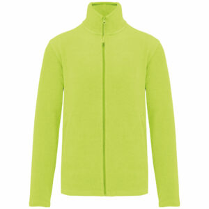 Veste micropolaire zippée homme fluorescent yellow