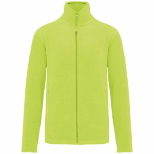 Veste micropolaire zippée homme fluorescent yellow