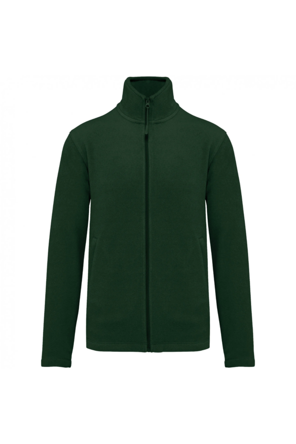 Veste micropolaire zippée homme forest green