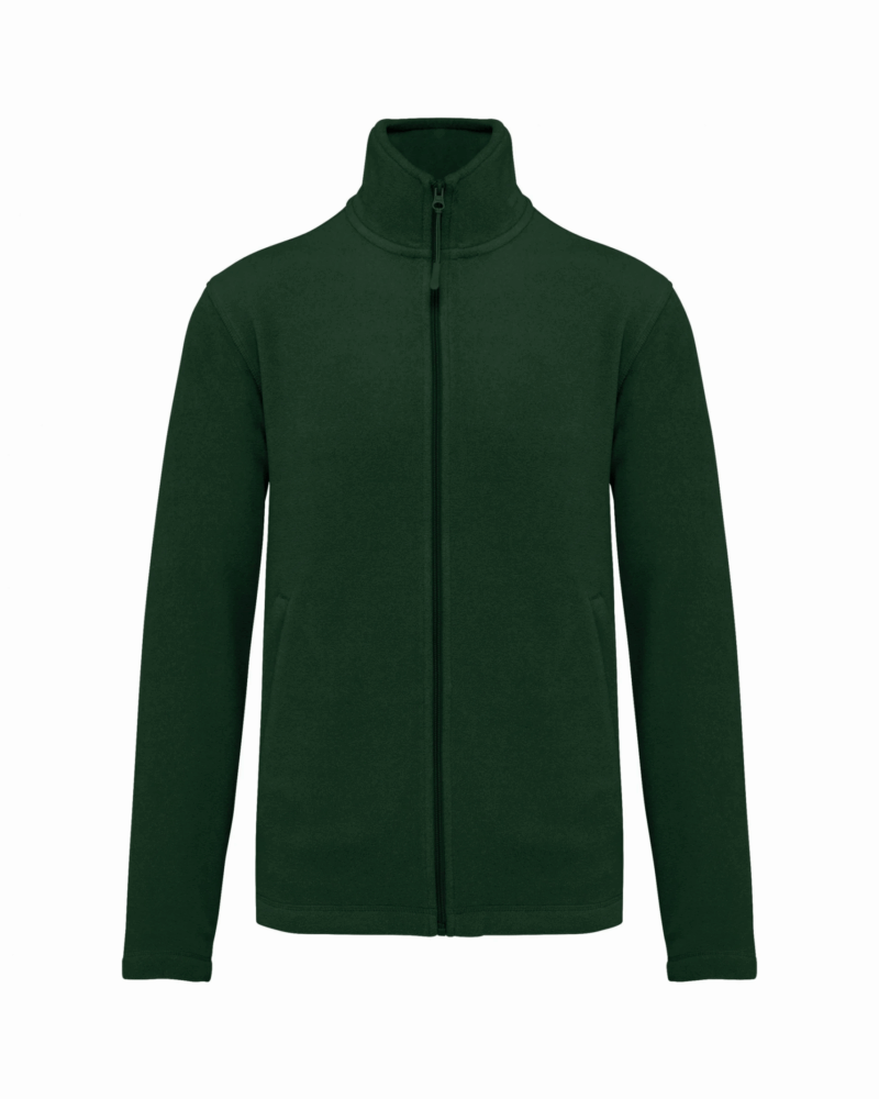 Veste micropolaire zippée homme forest green