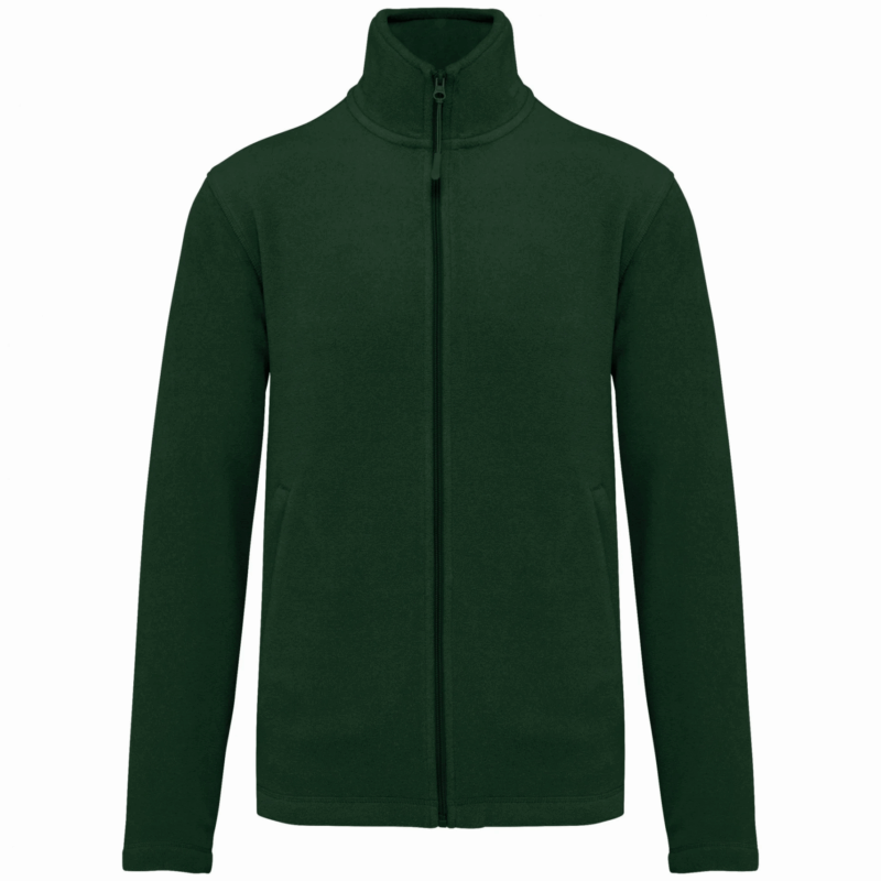 Veste micropolaire zippée homme forest green
