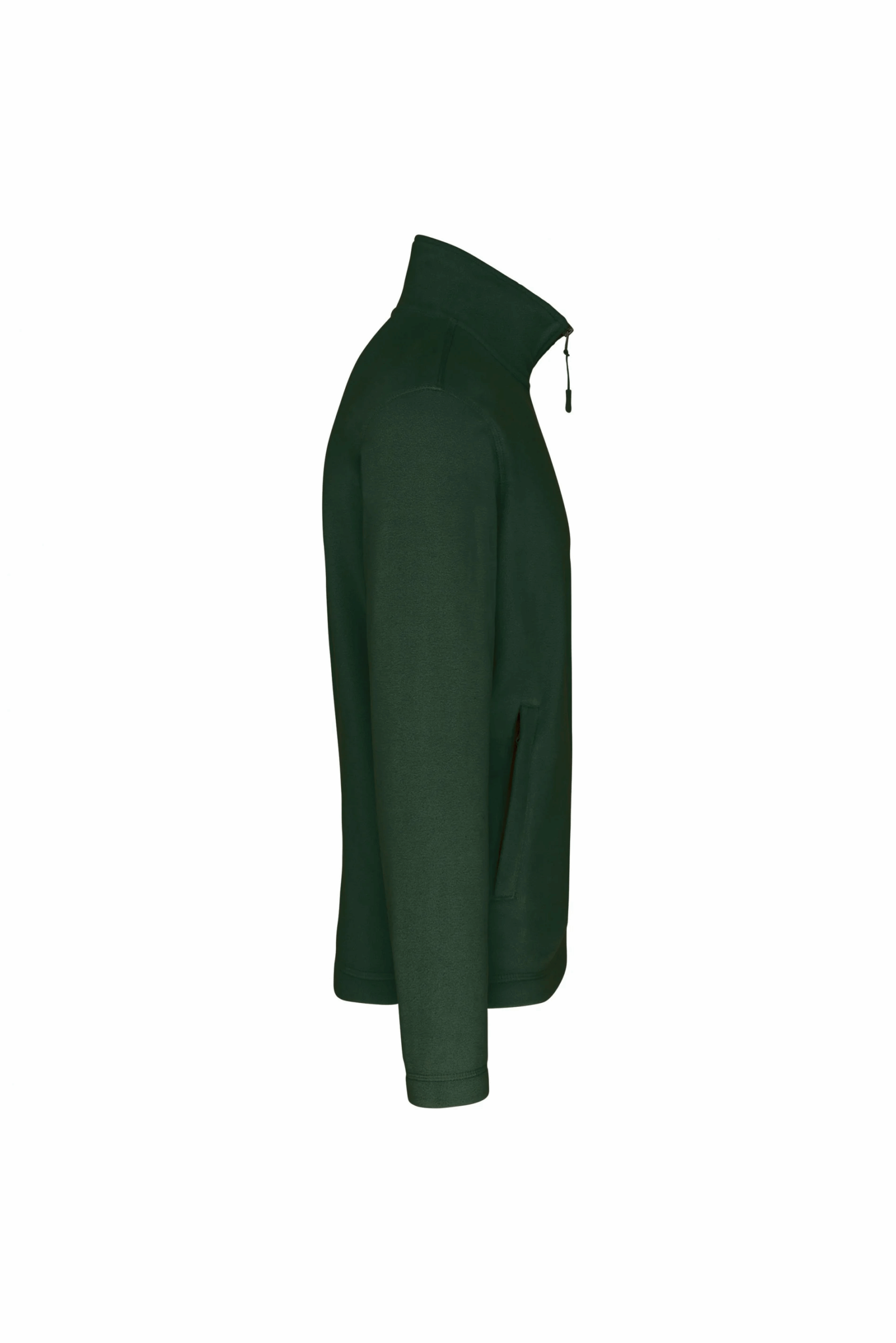 Veste micropolaire zippée forest green manche