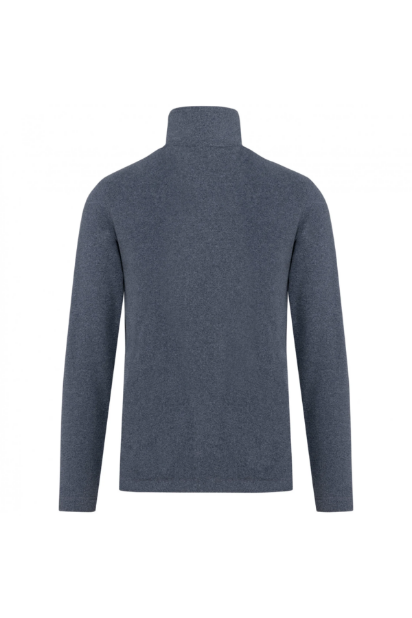 Veste micropolaire zippée homme french navy heather – Image 2