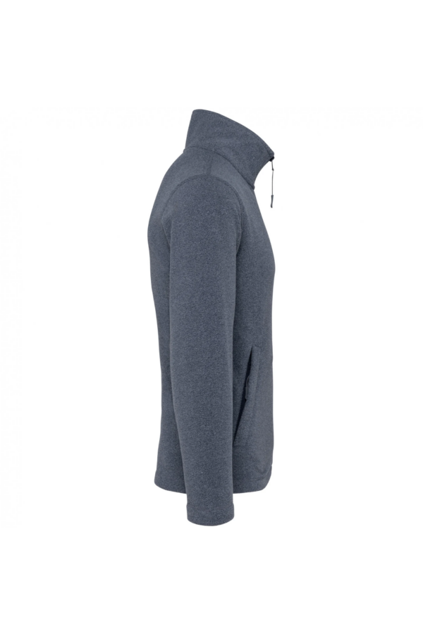 Veste micropolaire zippée homme french navy heather – Image 3