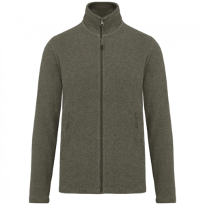 Veste micropolaire zippée homme green marble heather