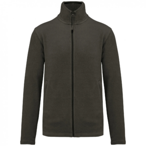 Veste micropolaire zippée homme green olive