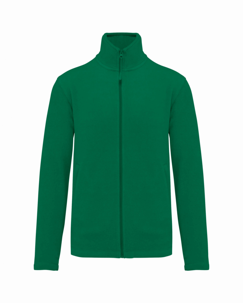 Veste micropolaire zippée homme kelly green