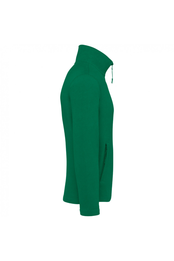 Veste micropolaire zippée homme kelly green – Image 3