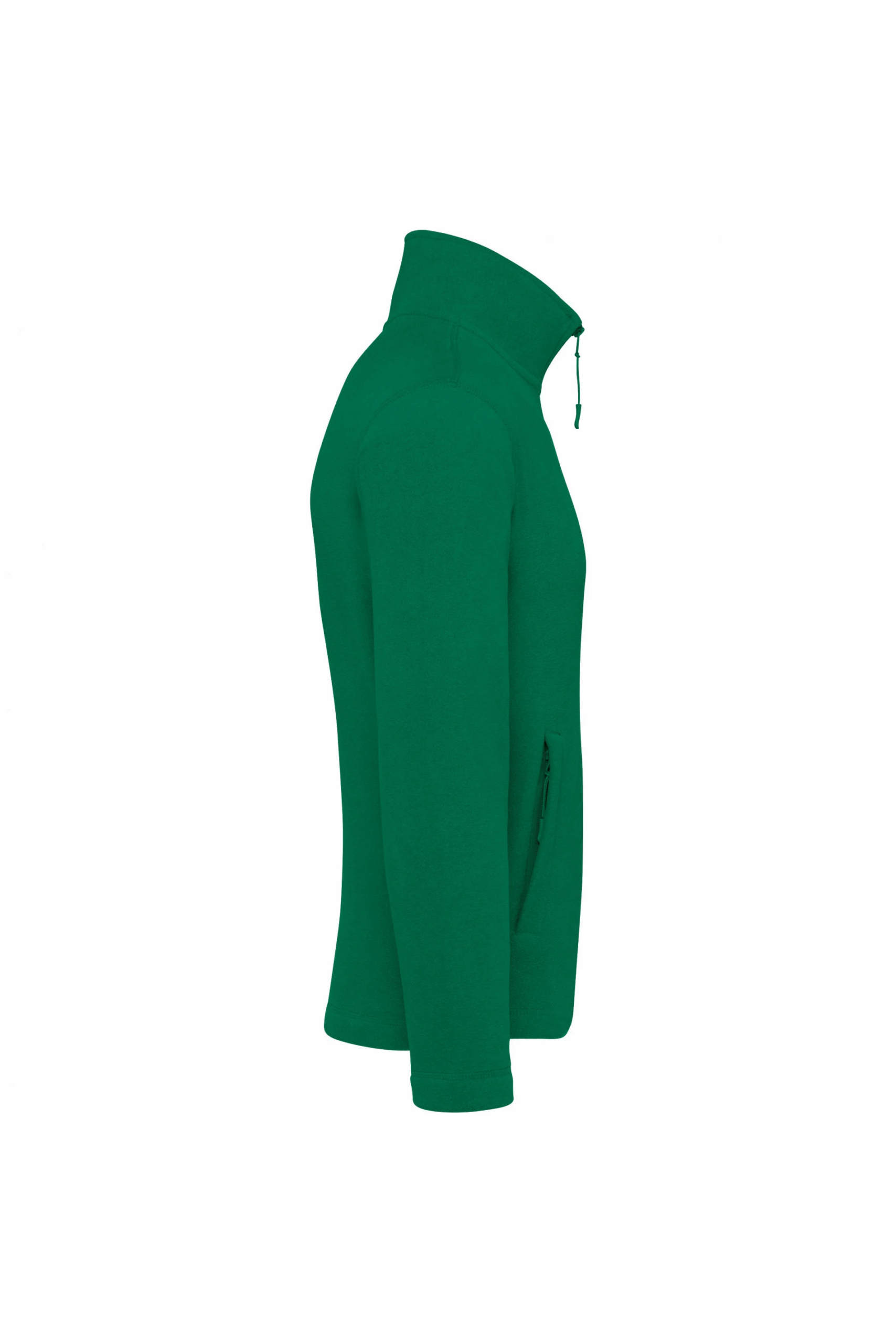 Veste micropolaire zippée kelly green manche
