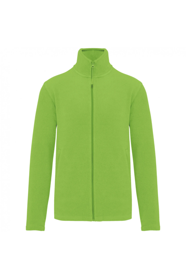 Veste micropolaire zippée homme lime