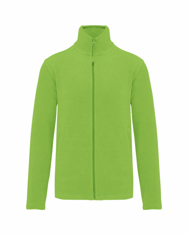 Veste micropolaire zippée homme lime